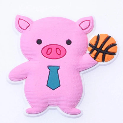 1pcs/lot Cute Cartoon Animals School Teacher Shoe Charms Shoe Decorations Accessories For  Kids Gifts