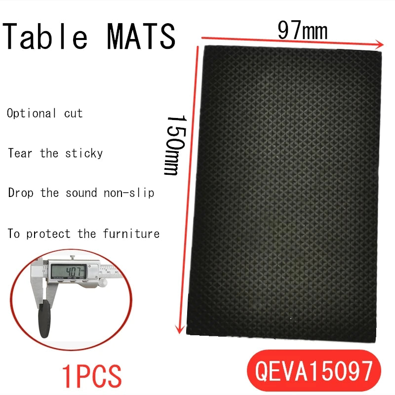 Tapis de protection anti-rayures pour pieds de meubles, couvre-pieds de table, antidérapants, noirs, autocollants