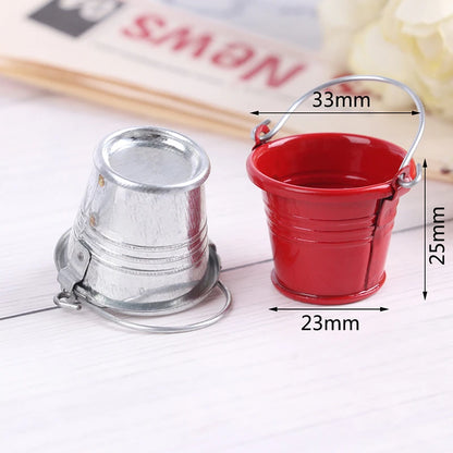 1 seau miniature pour maison de poupée, seau à eau, 1:12, maison de fées, cuisine, jeu de simulation, meubles classiques, jouets, cadeaux