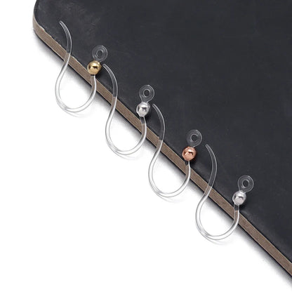 Louleur Crochets d'oreilles en résine transparente pour la fabrication de bijoux, boucles d'oreilles, base de crochet, accessoires de bricolage, vente en gros