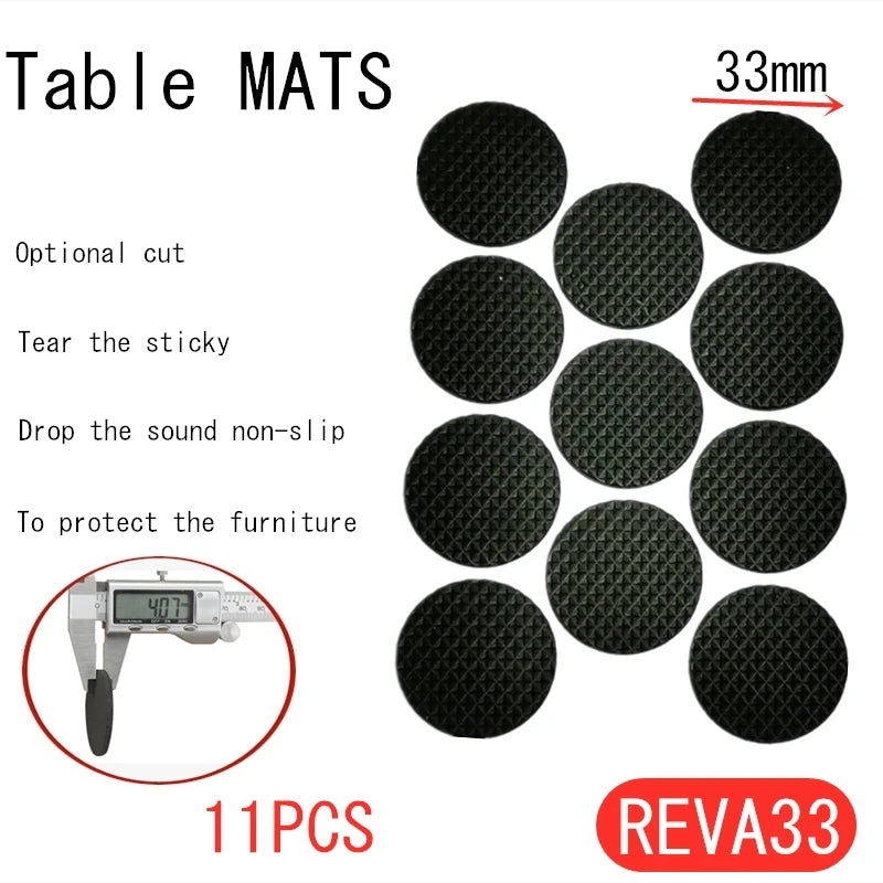 Tapis de protection anti-rayures pour pieds de meubles, couvre-pieds de table, antidérapants, noirs, autocollants