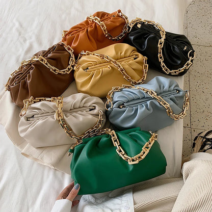Sacs à bandoulière en cuir synthétique pour femmes, fourre-tout d'été, sac à main de voyage avec chaîne et poignée supérieure
