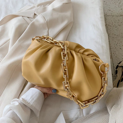 Sacs à bandoulière en cuir synthétique pour femmes, fourre-tout d'été, sac à main de voyage avec chaîne et poignée supérieure