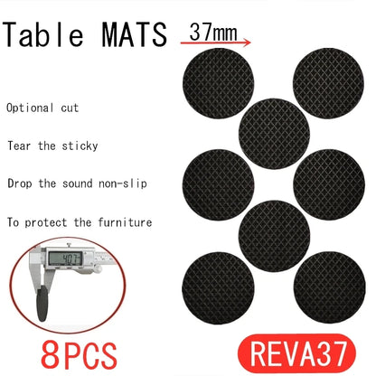 Tapis de protection anti-rayures pour pieds de meubles, couvre-pieds de table, antidérapants, noirs, autocollants