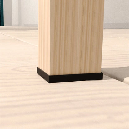 Tapis de protection anti-rayures pour pieds de meubles, couvre-pieds de table, antidérapants, noirs, autocollants