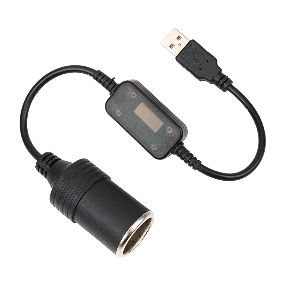 5V To 12V Car Cigarette Lighter Socket USB Converter Power Adapter Controller Plug Connector Automotive Accessories Interior