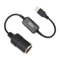 5V To 12V Car Cigarette Lighter Socket USB Converter Power Adapter Controller Plug Connector Automotive Accessories Interior