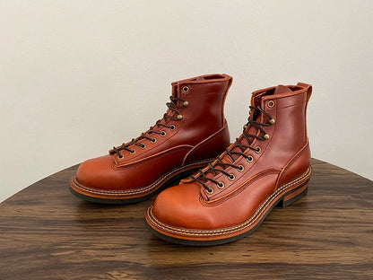Unisex Autumn Vintage Handmade Men Casual Cow Leather Shoes High Quality Dress Ankle Boots British Tooling Work Motorcycle Boots