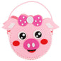Non-Woven New Handicraft Toys for Children Pink Bag Girl Gift Fabrication DIY Toy Animal Handbag Arts Crafts Educational Toy