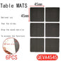 Tapis de protection anti-rayures pour pieds de meubles, couvre-pieds de table, antidérapants, noirs, autocollants