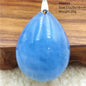 Natural Blue Aquamarine Pendant Clear Water Drop Women Men Brazil Aquamarine Crystal Necklace Jewelry AAAAA
