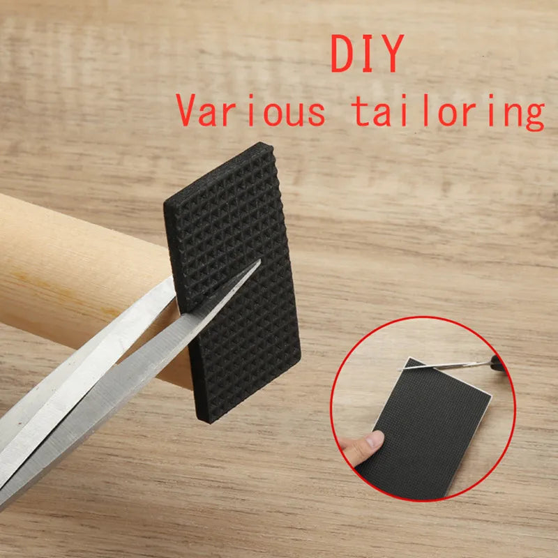 Tapis de protection anti-rayures pour pieds de meubles, couvre-pieds de table, antidérapants, noirs, autocollants