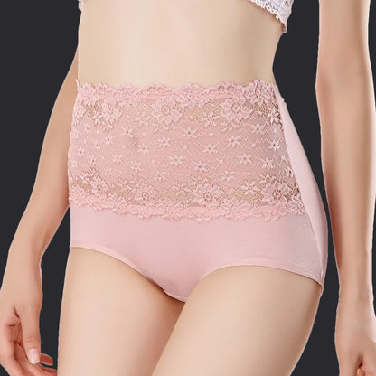 High Waist Sexy Lace Women Underwear Thin Seamless Traceless Briefs Shapewear Abdomen Hip Slimming Calcinha Lingerie Panties