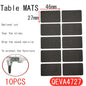 Tapis de protection anti-rayures pour pieds de meubles, couvre-pieds de table, antidérapants, noirs, autocollants