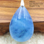 Natural Blue Aquamarine Pendant Clear Water Drop Women Men Brazil Aquamarine Crystal Necklace Jewelry AAAAA