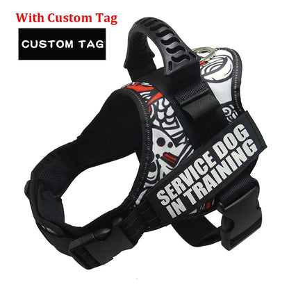 Nylon Personalized Dog harness Reflective Adjustable Harness for Small Medium Large Dogs No Pull Dog Harness for Dropshipping