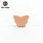 10PC Baby Wooden Teether Animal Beads Beech Rodent Star DIY Pacifier Chain Teething Bracelet Accessories Montessori Newborn Gift