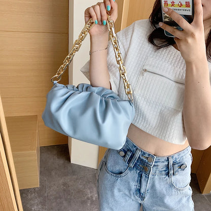 Sacs à bandoulière en cuir synthétique pour femmes, fourre-tout d'été, sac à main de voyage avec chaîne et poignée supérieure