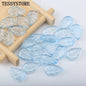 10pcs Small Leaf Shape Lampwork Beads Multi Gradient Color Glass Beads For Jewelry Making Handmade DIY Accessories