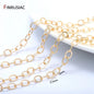 Chaîne de bijoux DIY en vrac 2020, nouvelle chaîne cubaine ronde en laiton plaqué or véritable 14 carats pour la fabrication de bijoux