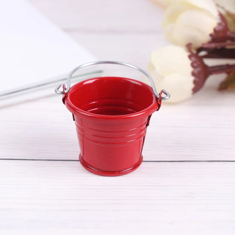 1 seau miniature pour maison de poupée, seau à eau, 1:12, maison de fées, cuisine, jeu de simulation, meubles classiques, jouets, cadeaux