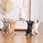 Toy Cat Collection Funny Mini Cats Miniatures Japanese Bell Cat Funny Lucky Cat Creative Ornaments Dancing Cat Doll Holder Cats