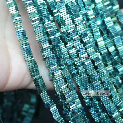 Natural Hematite Square Spacer Beads 2/3/4/6mm For DIY Jewelry Making ! Necklace ,Bracel