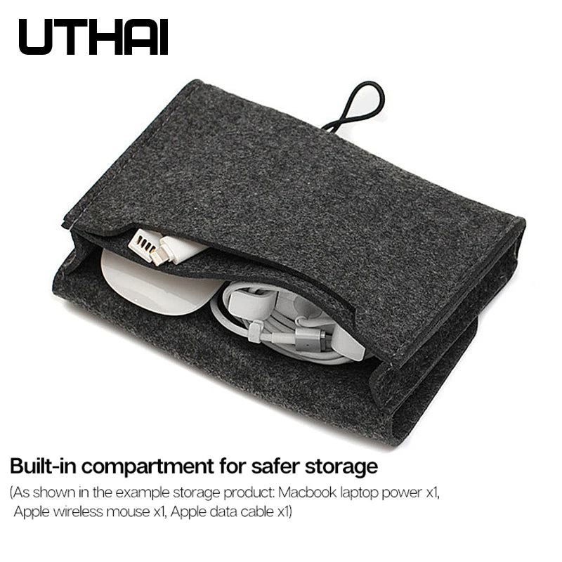T29 Portable HDD Case Storage Bag 2.5' for MacBook Charger Mouse Mobile Power Bank Earphone - Digital Accessories Protective Bag