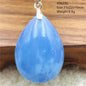 Natural Blue Aquamarine Pendant Clear Water Drop Women Men Brazil Aquamarine Crystal Necklace Jewelry AAAAA