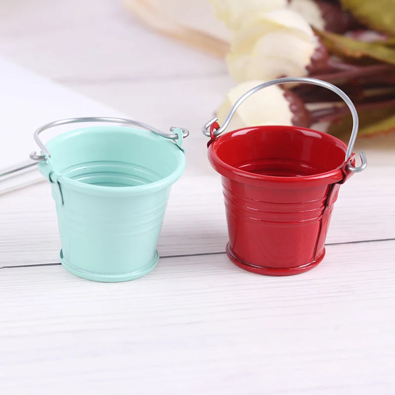 1 seau miniature pour maison de poupée, seau à eau, 1:12, maison de fées, cuisine, jeu de simulation, meubles classiques, jouets, cadeaux