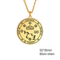 Colliers et pendentifs des 7 archanges de Dawapara, pentacle, amulette magique, protection porte-bonheur de la Saint-Michel, talisman surnaturel