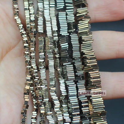 Natural Hematite Square Spacer Beads 2/3/4/6mm For DIY Jewelry Making ! Necklace ,Bracel