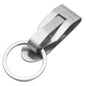 Stainless Steel Keyring Security Clip On Heavy Duty Belt for Key Clip Belt Keychain 2 Detachable Keyrings Belt for Key Holder
