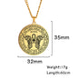 Colliers et pendentifs des 7 archanges de Dawapara, pentacle, amulette magique, protection porte-bonheur de la Saint-Michel, talisman surnaturel
