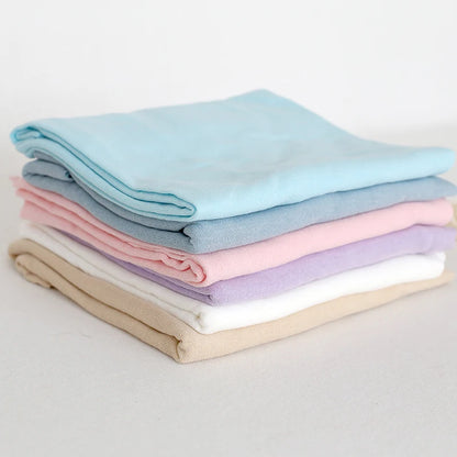 Knit Jersey Stretch Wrap Newborn Wrap Photography Props Baby Stretch Knit Blanket Newborn Swaddle Blanket Layer Fabric Props