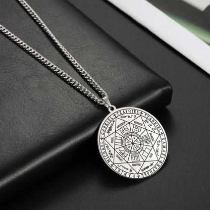 Colliers et pendentifs des 7 archanges de Dawapara, pentacle, amulette magique, protection porte-bonheur de la Saint-Michel, talisman surnaturel