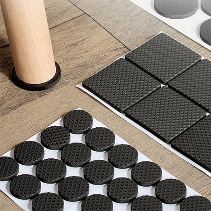 Tapis de protection anti-rayures pour pieds de meubles, couvre-pieds de table, antidérapants, noirs, autocollants