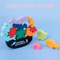 New Children Montessori Wooden Animal Balance Blocks Board Games Toy Dinosaur Educational Stacking High Building Block Wood Toy
