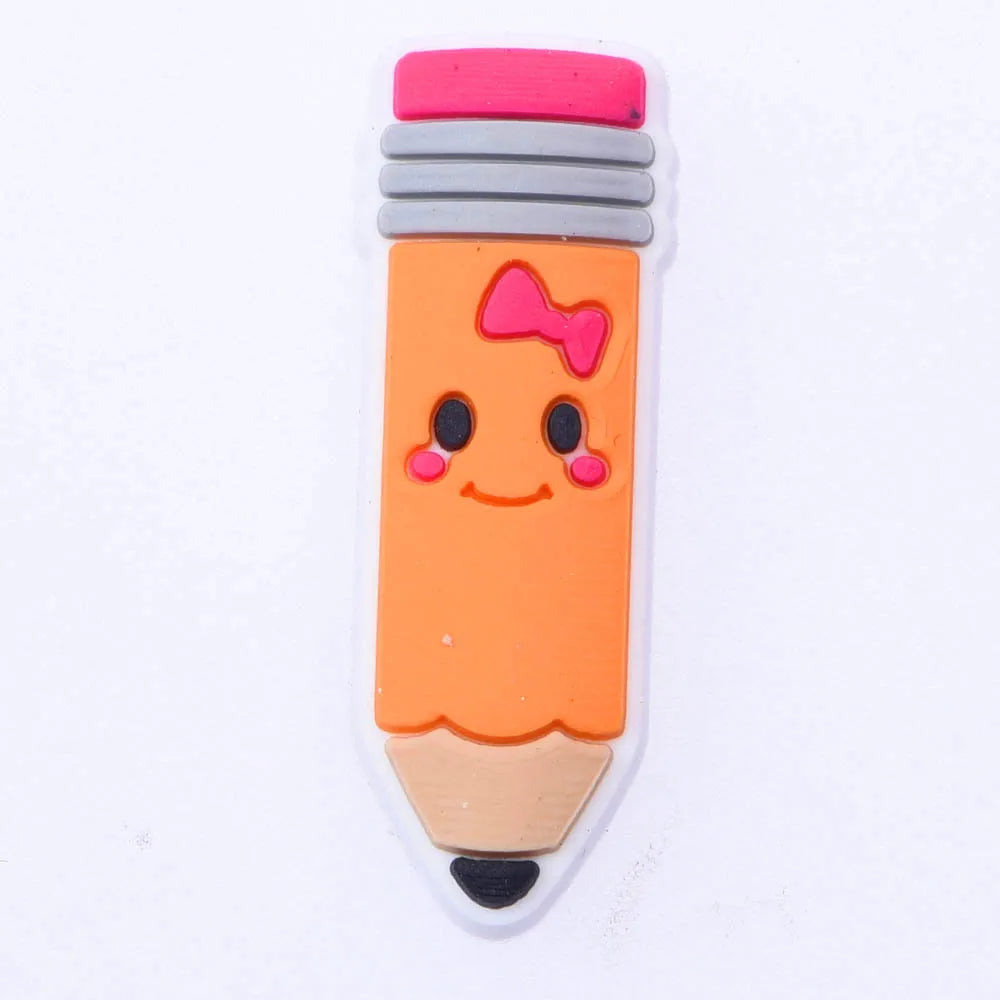 1pcs/lot Cute Cartoon Animals School Teacher Shoe Charms Shoe Decorations Accessories For  Kids Gifts