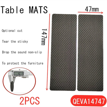 Tapis de protection anti-rayures pour pieds de meubles, couvre-pieds de table, antidérapants, noirs, autocollants