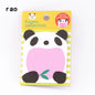 Charmant bloc-notes série animaux 070, notes autocollantes, marque-page, pointez-le, papier autocollant, fournitures scolaires, blocs-notes, cahiers