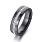 JeeMango Classic White & Black Ceramics Rings Jewelry Clay Rhinestones Wedding Engagement Rings For Women Anneaux Halka JR18145