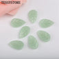 10pcs Small Leaf Shape Lampwork Beads Multi Gradient Color Glass Beads For Jewelry Making Handmade DIY Accessories
