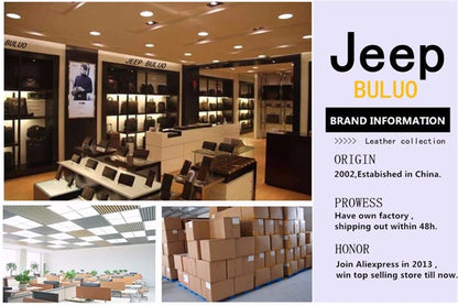 JEEP BULUO Sacs à main multifonctions pour hommes, nouveaux sacs à bandoulière pour hommes, sac messager en cuir de grande capacité, sac à bandoulière de grande marque