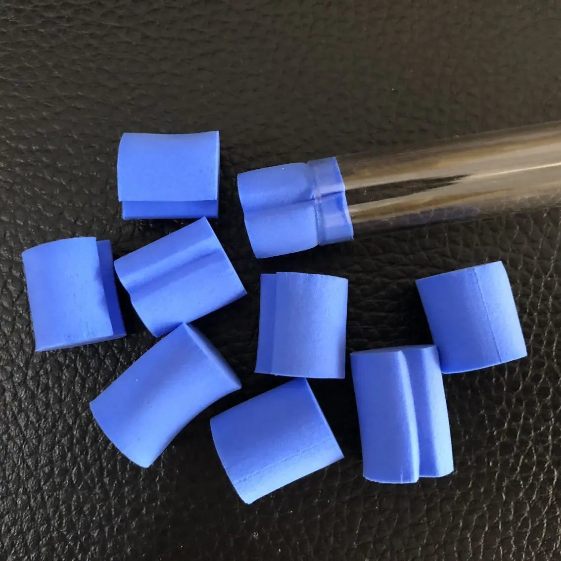 10pcs blue tube water block/plug for ant farm acrylic moisture with feeding area,insect ant  villa pet advanced mania farm ants