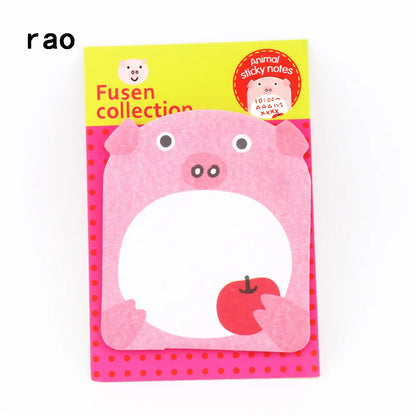 Charmant bloc-notes série animaux 070, notes autocollantes, marque-page, pointez-le, papier autocollant, fournitures scolaires, blocs-notes, cahiers