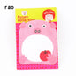 Charmant bloc-notes série animaux 070, notes autocollantes, marque-page, pointez-le, papier autocollant, fournitures scolaires, blocs-notes, cahiers