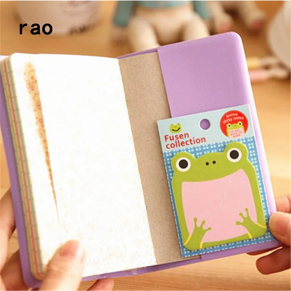 Charmant bloc-notes série animaux 070, notes autocollantes, marque-page, pointez-le, papier autocollant, fournitures scolaires, blocs-notes, cahiers