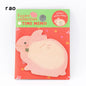 Charmant bloc-notes série animaux 070, notes autocollantes, marque-page, pointez-le, papier autocollant, fournitures scolaires, blocs-notes, cahiers