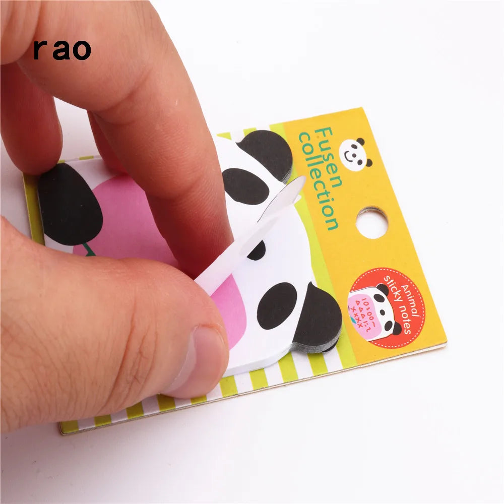 Charmant bloc-notes série animaux 070, notes autocollantes, marque-page, pointez-le, papier autocollant, fournitures scolaires, blocs-notes, cahiers